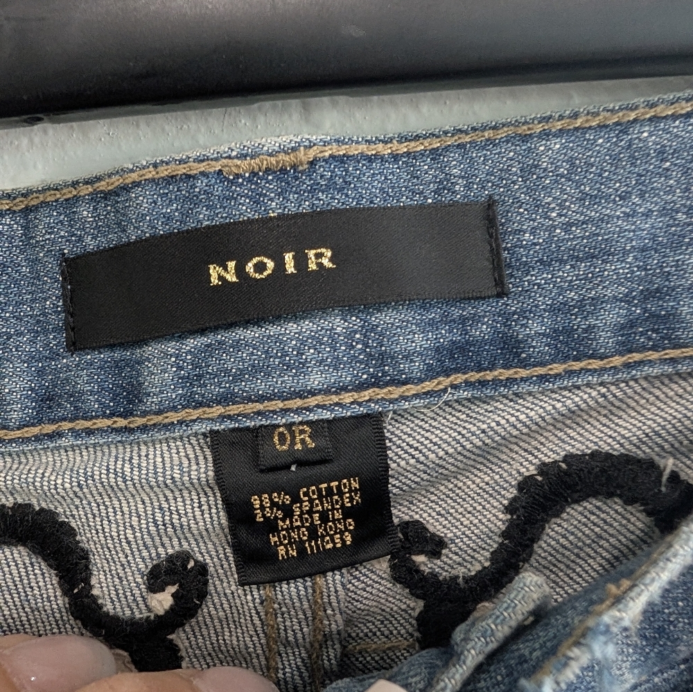NOIR Tattoo Japanese Brand Flair Jeans Size 0R - Picture 5 of 9